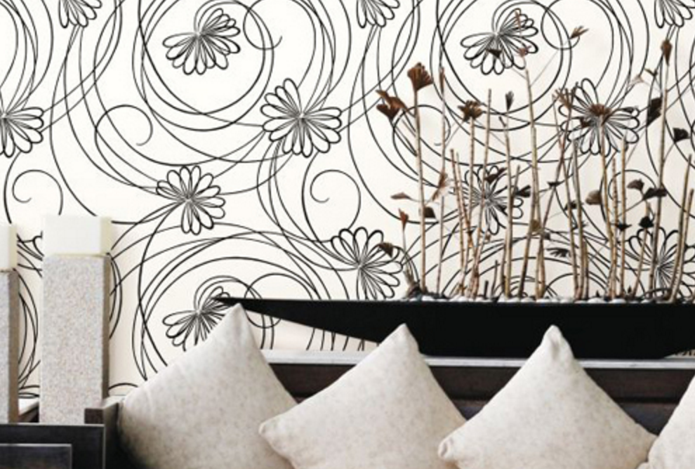 Charming Black and White Wallpaper Designs